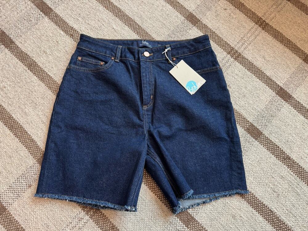 Boden The Salcombe Shorts Women’s 6 6” Dark Denim Jorts New
